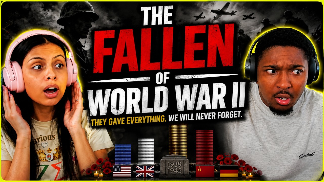 Americans React: The Fallen of World War II | We had no idea!