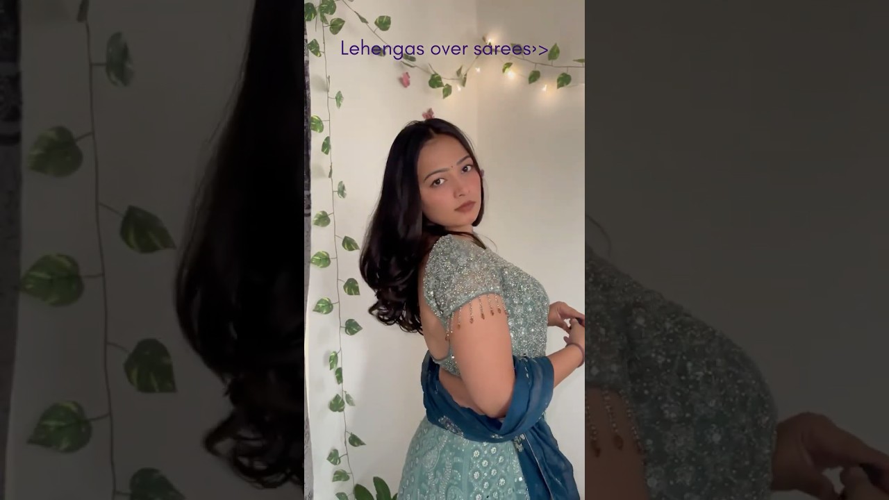 Lehengas over sarees 🦢. 