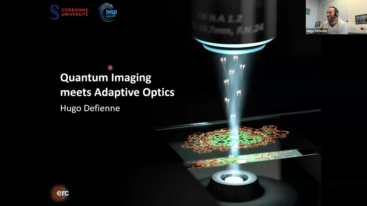 QuIC Talk by Hugo Defienne: Quantum imaging meets adaptive optics