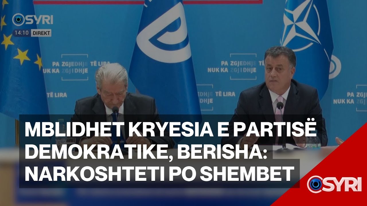 Mblidhet Kryesia e Partis&euml; Demokratike, Berisha: Narkoshteti po shembet
