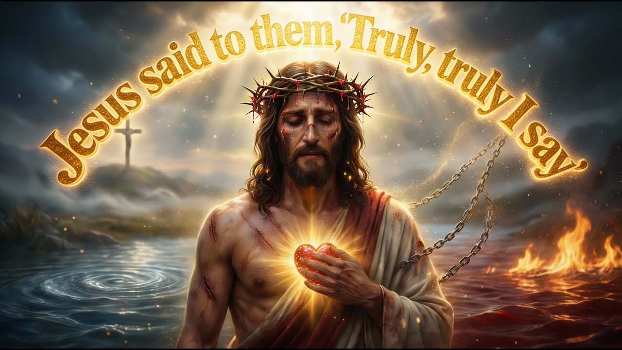 Jesus said to them, “Truly, truly I say''