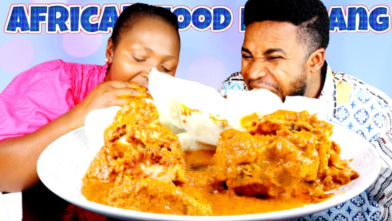 EXTREMELY DELICIOUS OWO SOUP | BOILED YAM AND OWO SOUP MUKBANG | EDO TRADITIONAL FOOD
