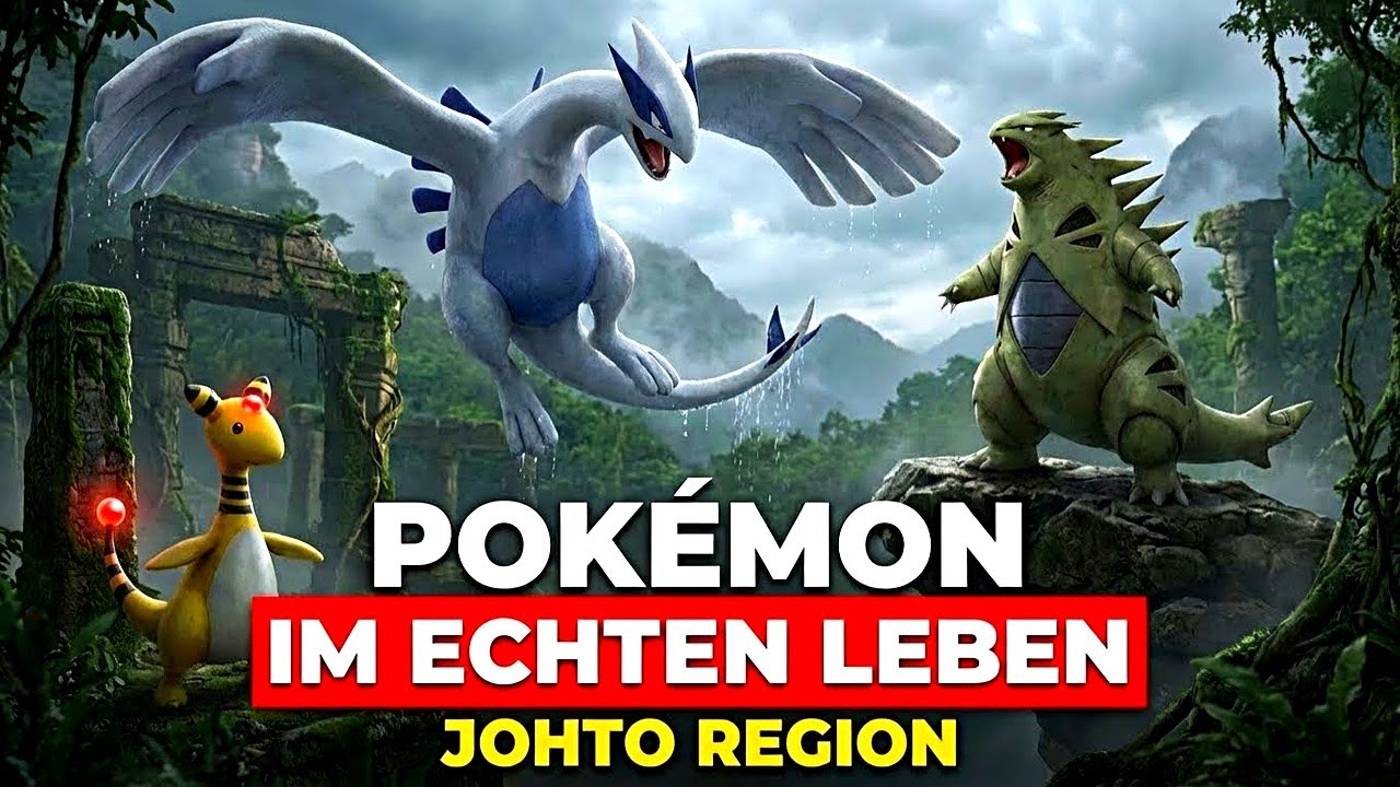 Pok&eacute;mon im echten Leben | Alle 100 der Johto-Region (Gen 2 mit KI neu interpretiert)