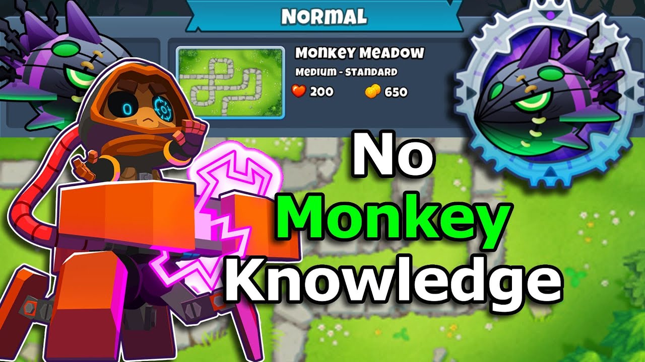 Lych Normal Tutorial || No Monkey Knowledge, No Abilities || Monkey Meadow (BTD6)