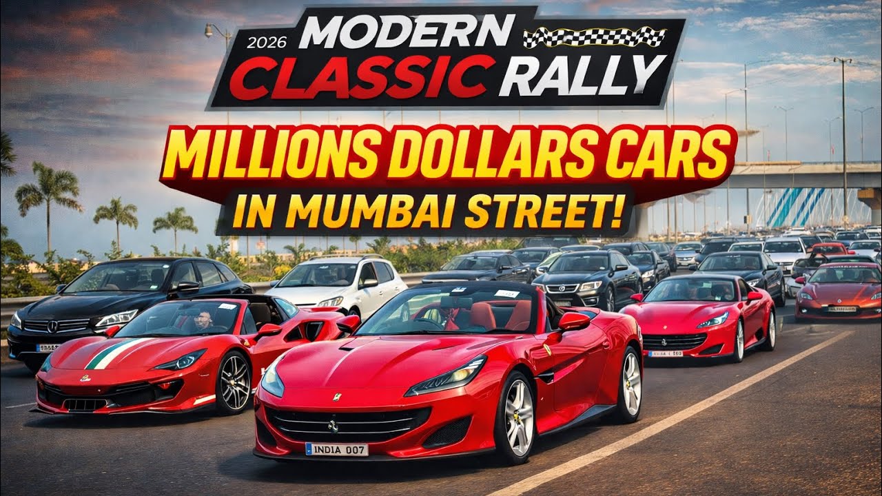 Modern Classic Rally 2026 | Millions Dollars Cars in Mumbai Street. 🏎️🔥          