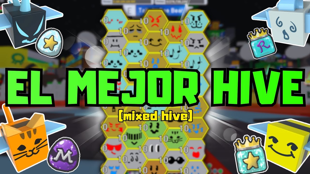COMO CREAR el MEJOR HIVE de BEE SWARM SIMULATOR! GUÍA MIXED HIVE 2026 | Roblox