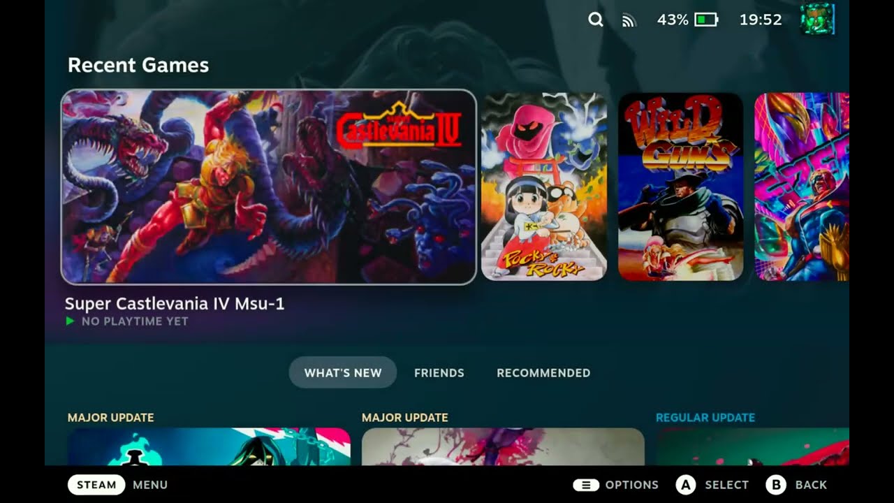 Steam Deck Castlevania 4 (MSU1)