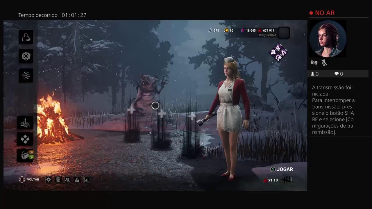Transmiss&atilde;o ao vivo do PS4 de PercyDarkBRX