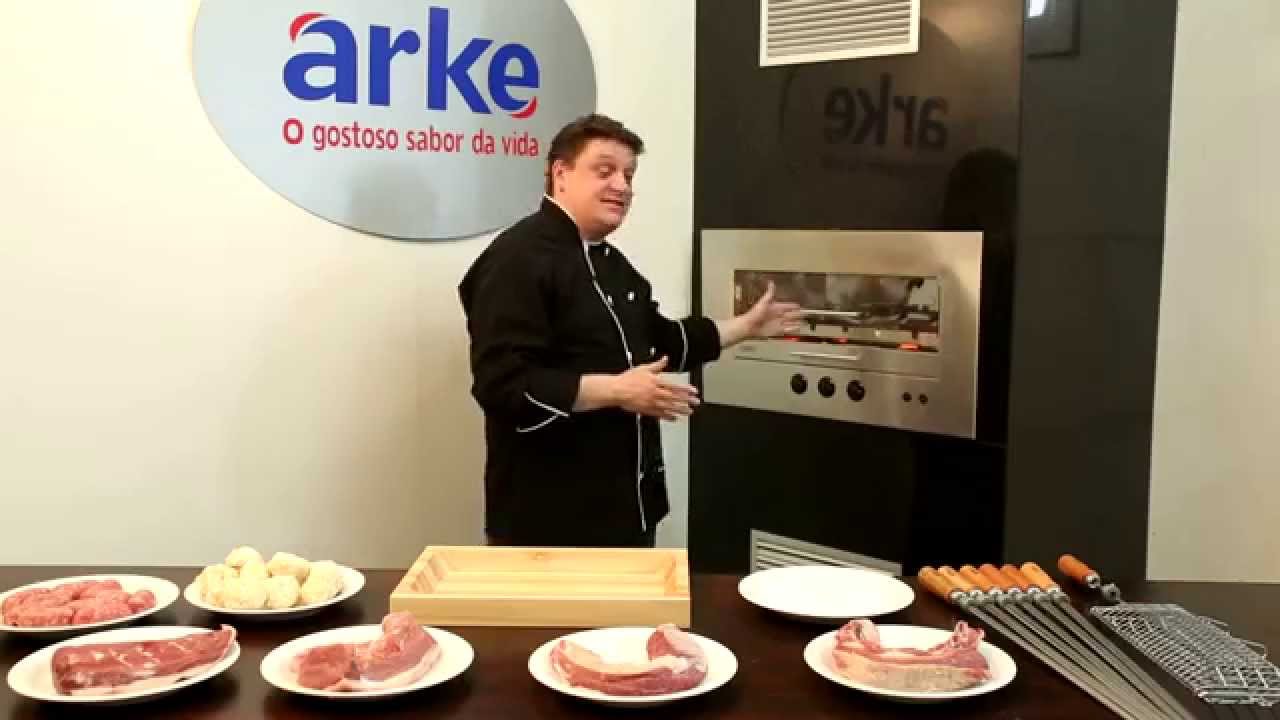 Assadores de embutir a gás e elétricos Arke