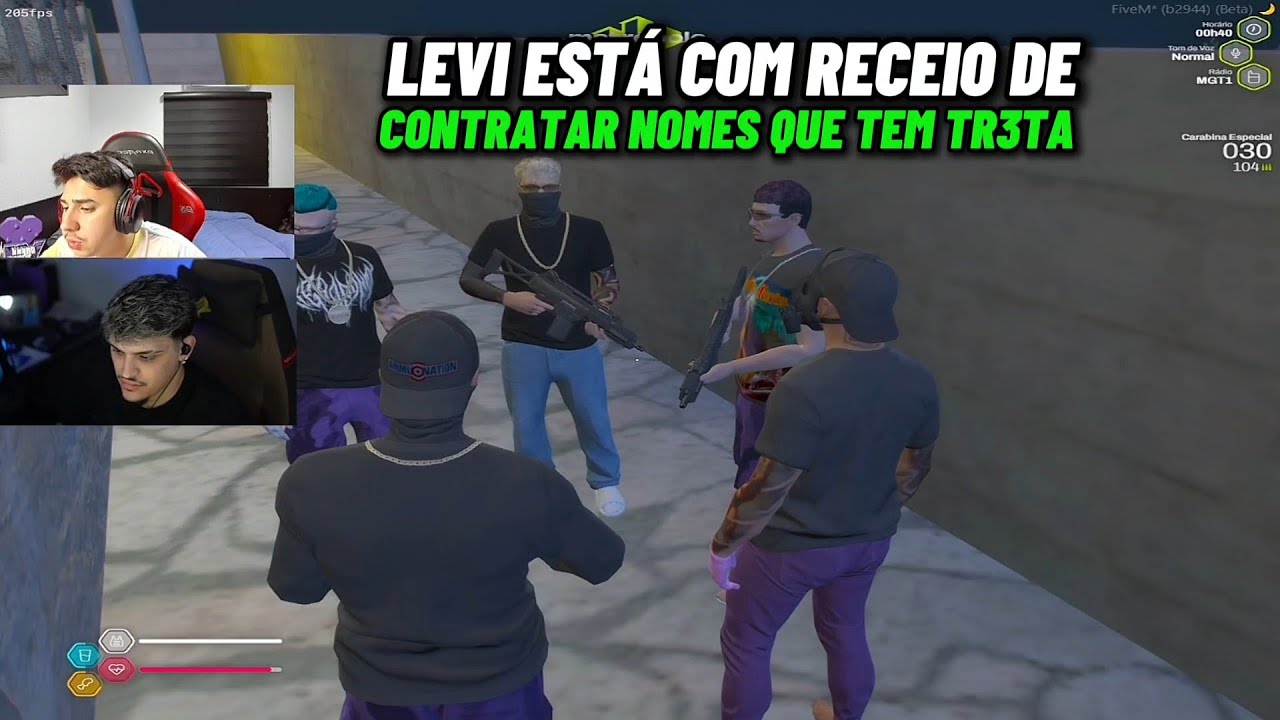 VISÃO DO LUANZ7 E KROOZZ COM LEVI FALANDO SOBRE CHAMAR AS PESSOAS PRA FAC E ELAS TEREM TR3TA