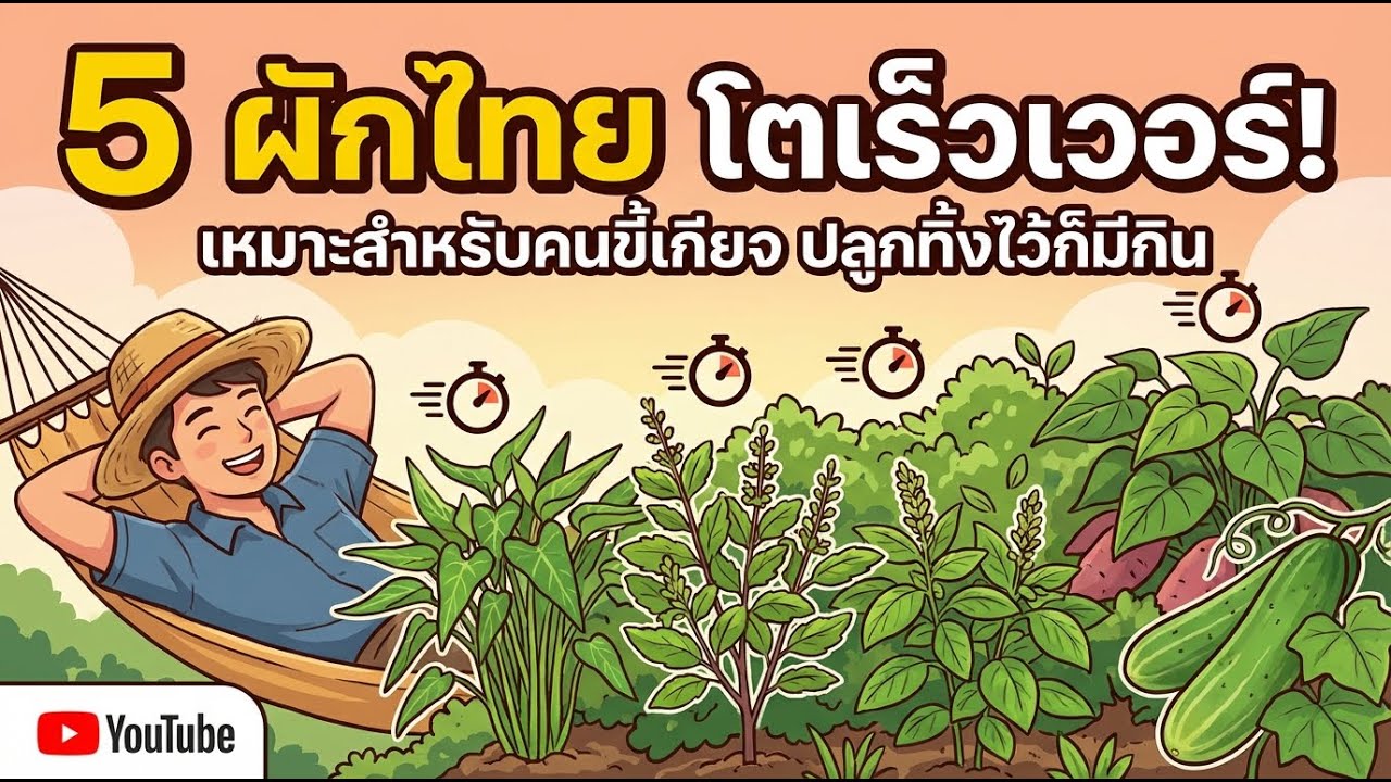 ผักสวนเร็วสุด ง่ายสำหรับคนขี้ลืม: ปลูกไว เก็บกินสบาย!