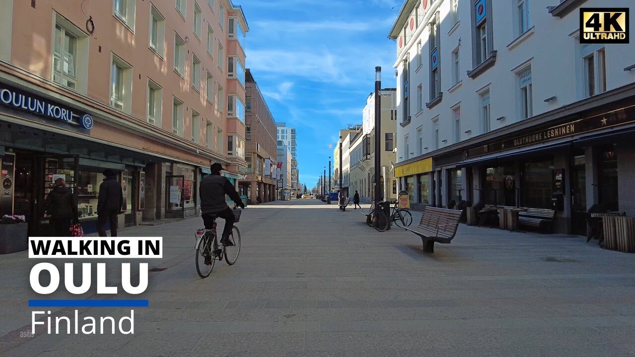 Walking in Oulu Finland (17 April 2021)
