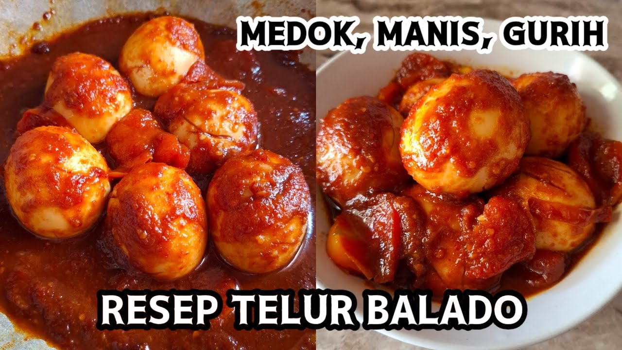100% BUMBU MEDOK, MANIS, GURIH! Resep Telur Balado TERENAK #telurbalado #kembarvenivena 