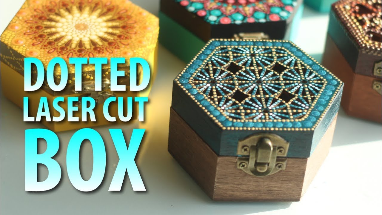 How to dot paint a laser cut wood box