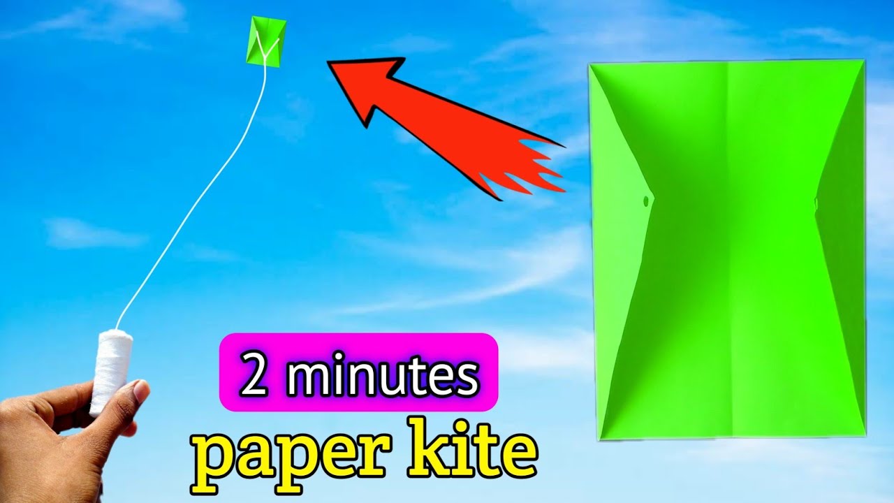 How to make best mini paper  kite , a4 sheet paper plane,easy to make , patang kese banate