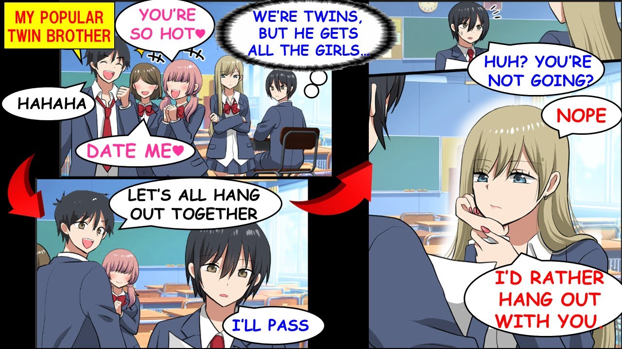 The Badass Girl in My Class Likes Nerdy Me More Than My Super Popular Twin Brother[Manga Dub][RomCom