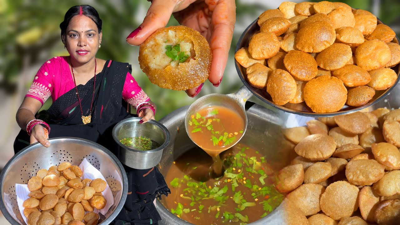 पानी पूरी बनाने का इतना आसान तरीका आपने पहले कभी नहीं देखा होगा - Golgappa/Pani Puri/ Gupchup Recipe