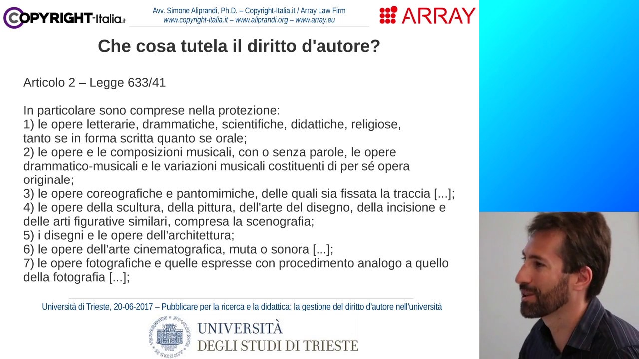 Parte 1 - Principi di base del diritto d'autore