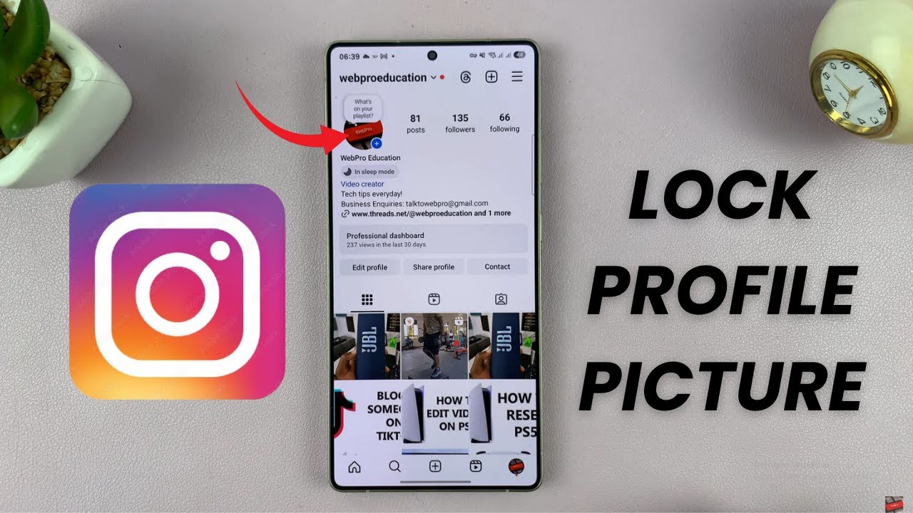 How To Lock Instagram Profile Picture