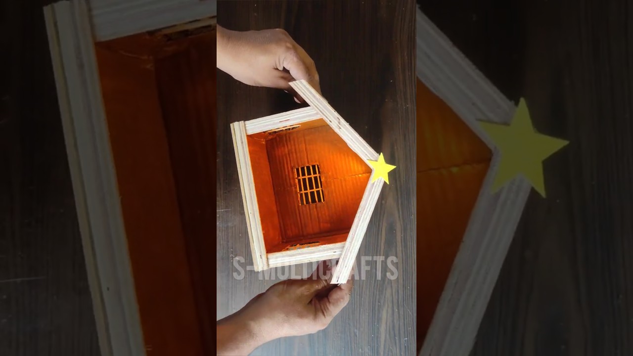 How to Make Christmas Crib With Cardboard :: Nativity Scene :: Crib making with cardboard box :: DIY