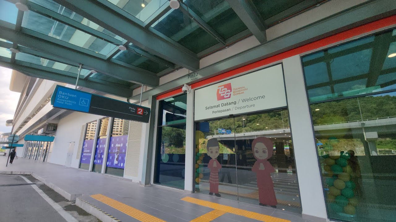 Full Walk Terminal Bersepadu Gombak Integrated Terminal TBG Rail LRT ECRL Bus Selangor