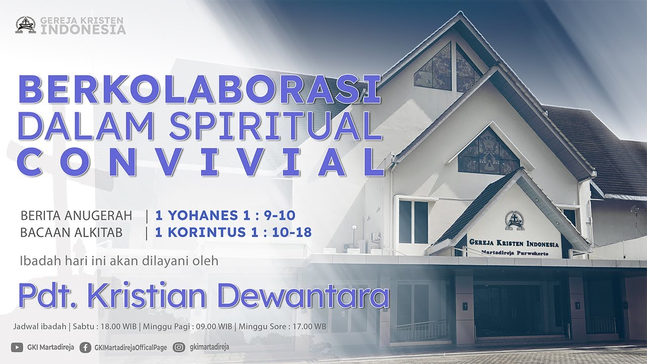 [LIVE] Ibadah Minggu Pagi pukul 09.00 WIB - GKI Martadireja, 25 Januari  2026