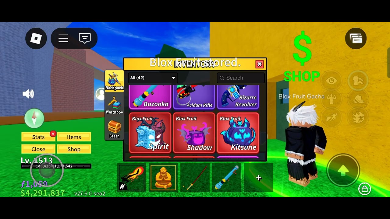 Kitsune without fruit notifier #roblox #bloxfruits #gaming 