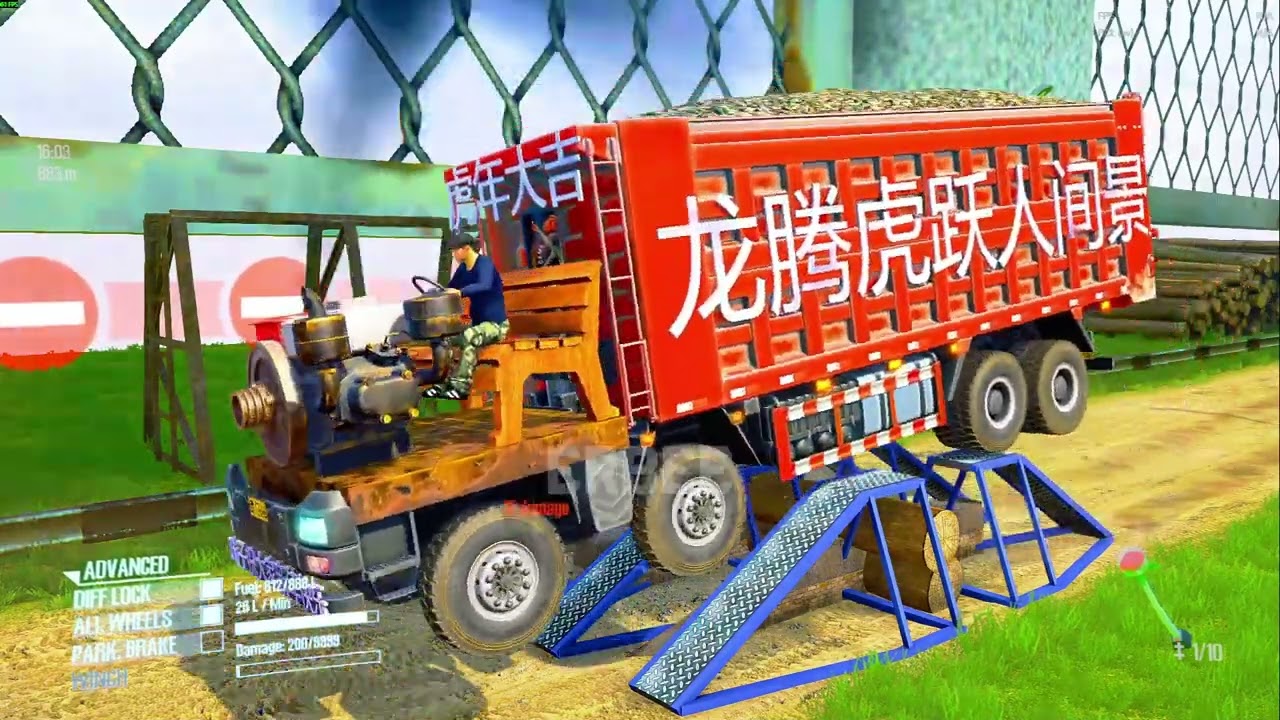 Truck vs Speedbumps Game daily 14 | Mudrunner