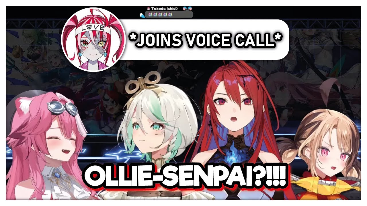 Ollie suddenly join Holo Justice Voice chat when they talking about her new outfit!
