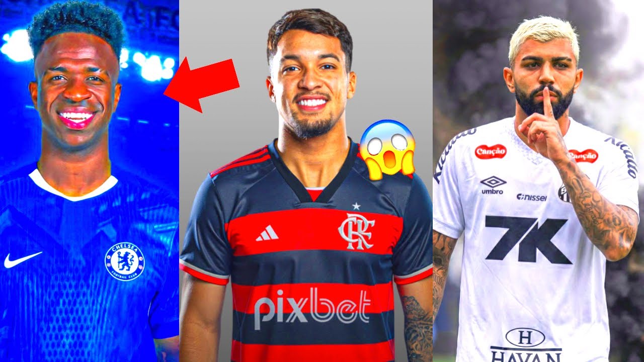 MERCADO DA BOLA 2026! GABIGOL &Eacute; DO SANTOS, VINI JR OFERECIDO AO CHELSEA, MARCOS LEONARDO NO FLAMENGO