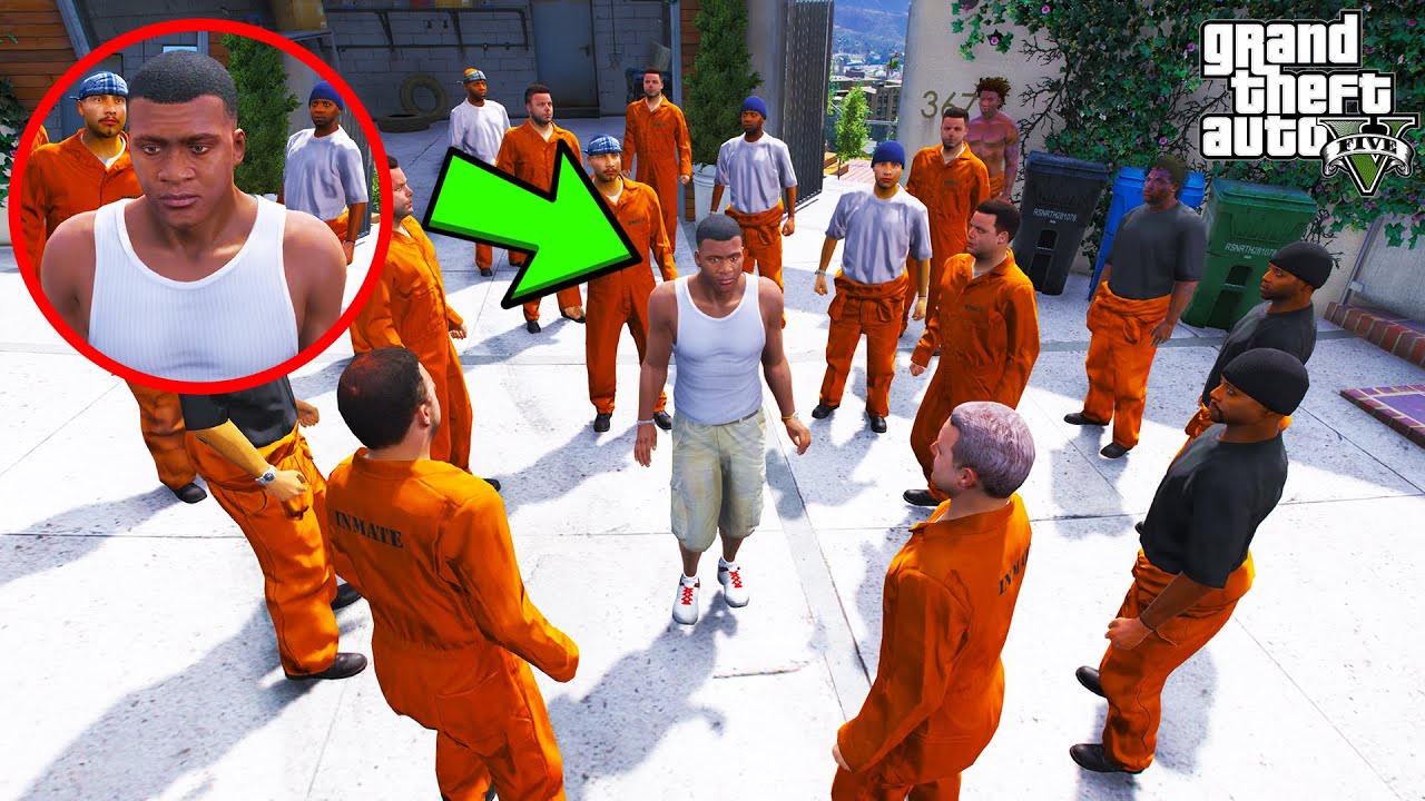 Franklin Trapped Alone in a Dangerous Prison in GTA 5 | SHINCHAN and CHOP