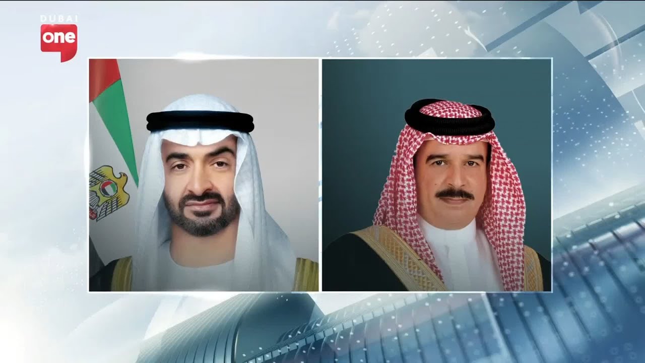 King of Bahrain received the UAE President at his residence in Abu Dhabi