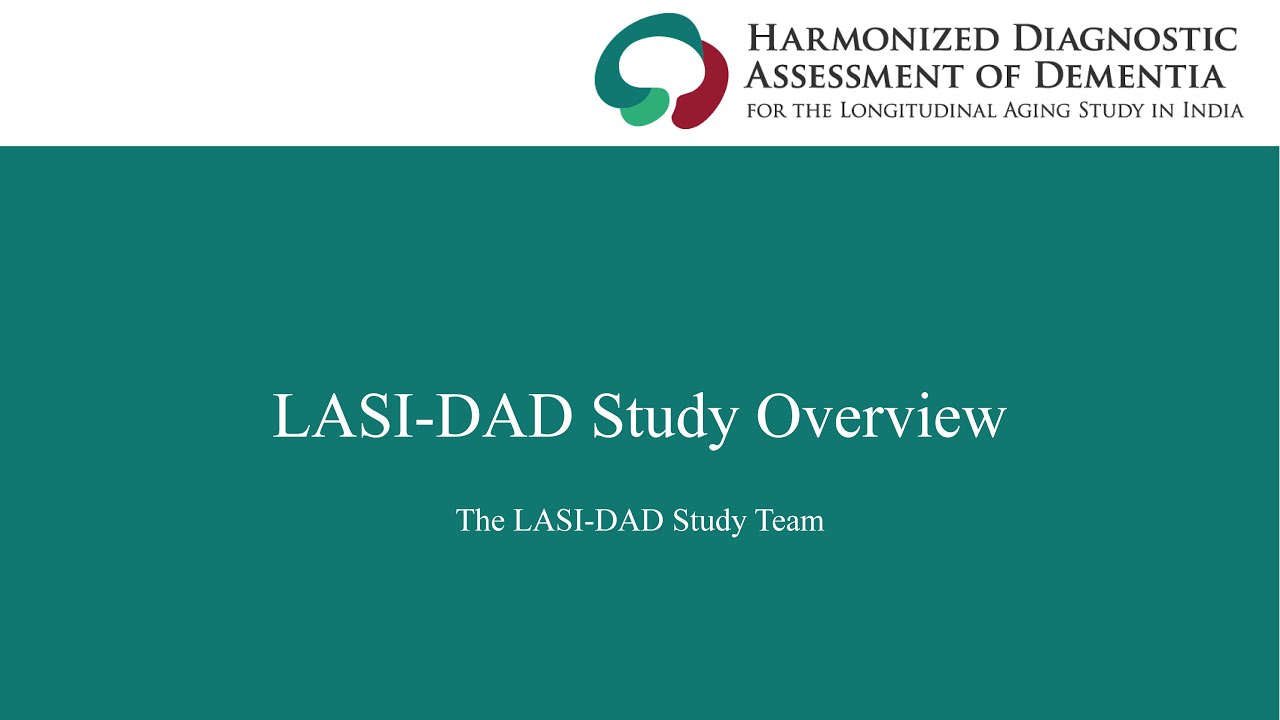 LASI-DAD Webinar Series: Overview of the LASI-DAD Study and Data Availability - May 8, 2025