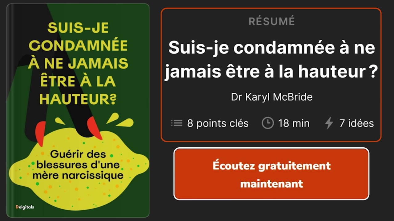 SUIS JE CONDAMNÉ À NE JAMAIS ÊTRE À LA HAUTEUR | LIVRE AUDIO