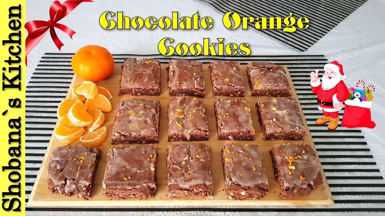 Chocolate Orange Cookies (CHRISTMAS COOKIES) - Schoggi Orangen Guetzli - Chocolate Almond Cookies
