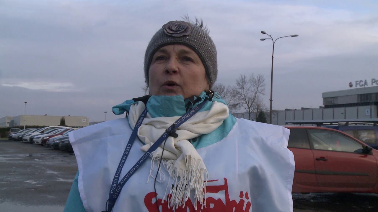 Protest przeciwko likwidacji Comau Poland z grupy FCA