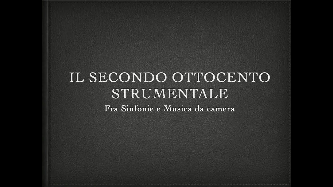 Vicende - Appunti di Storia della musica: Johannes Brahms e il sinfonismo tardo romantico