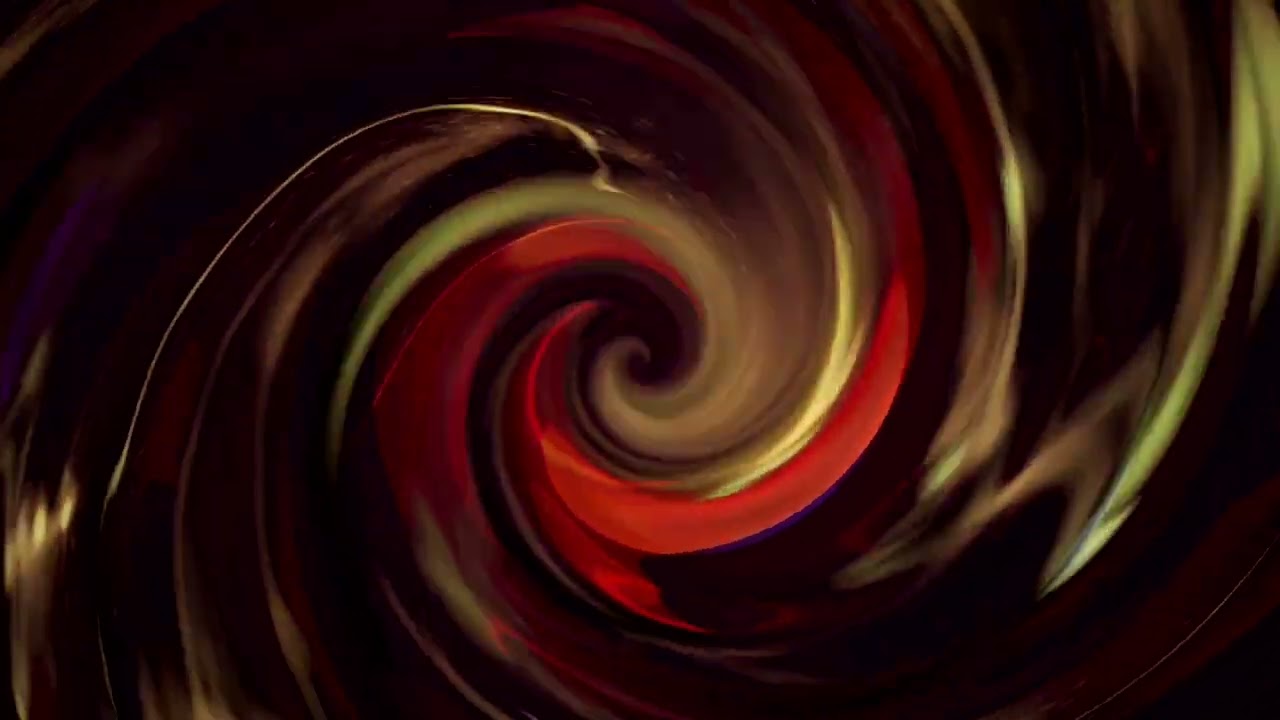 Hypnotic Spiral Red & Gold 60 mins Silent HD