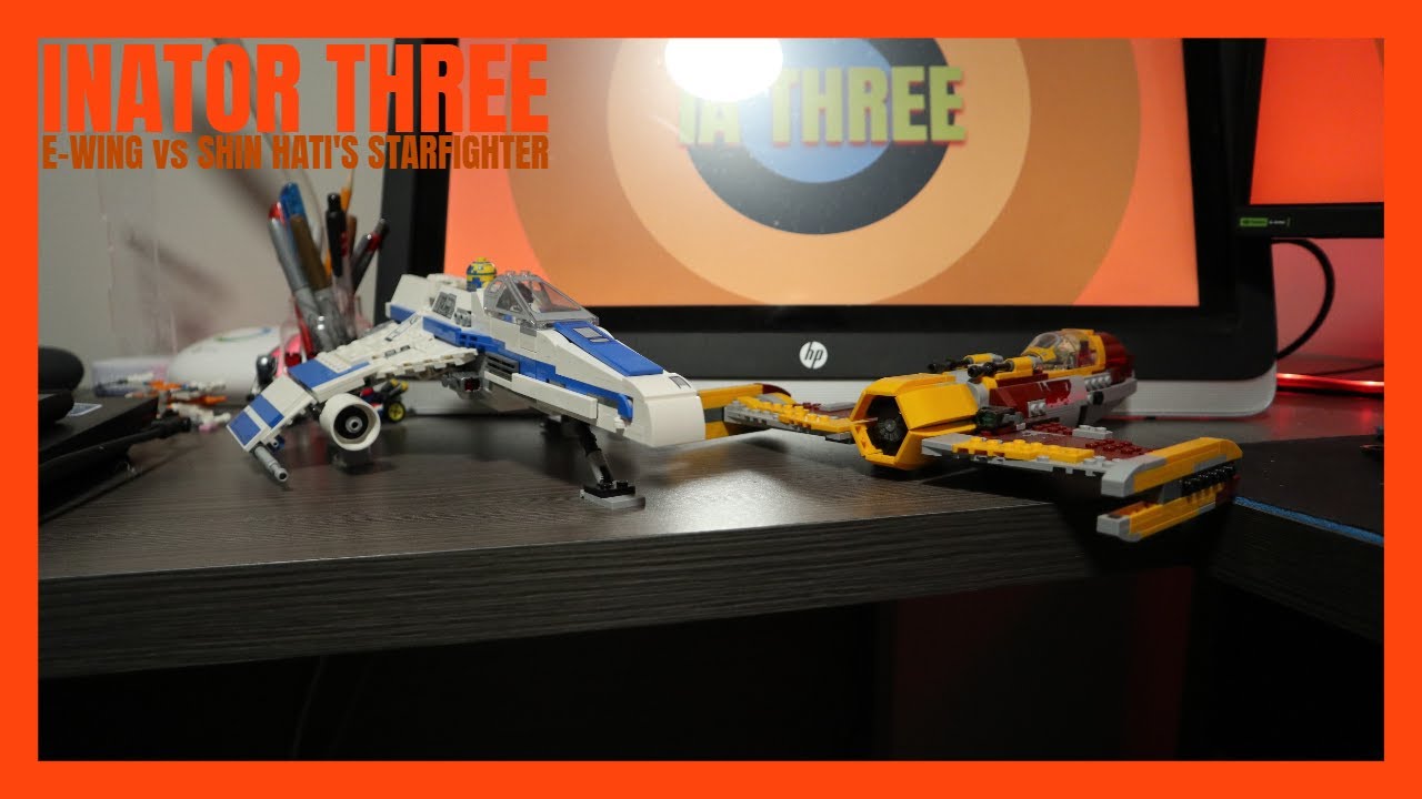Lego Star Wars - E-Wing vs Shin Hati's Starfighter - SPEED BUILD