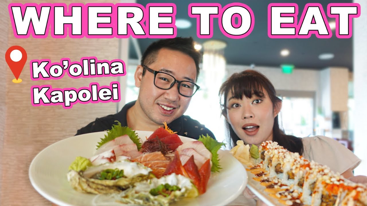 WHERE TO EAT in West Oahu || [Koolina, Kapolei, Oahu] Sushi, Seafood, Coffee!