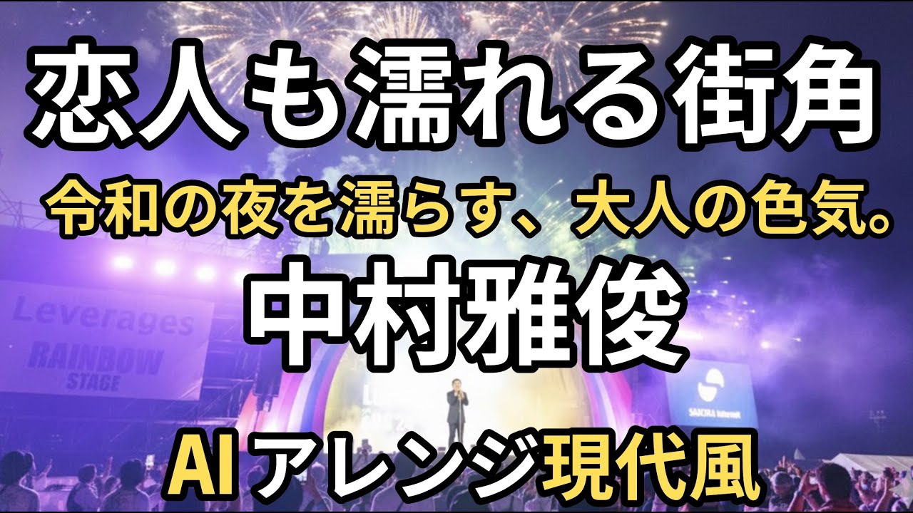 恋人も濡れる街角　中村雅俊　Remake Nakamura Masatoshi's 
