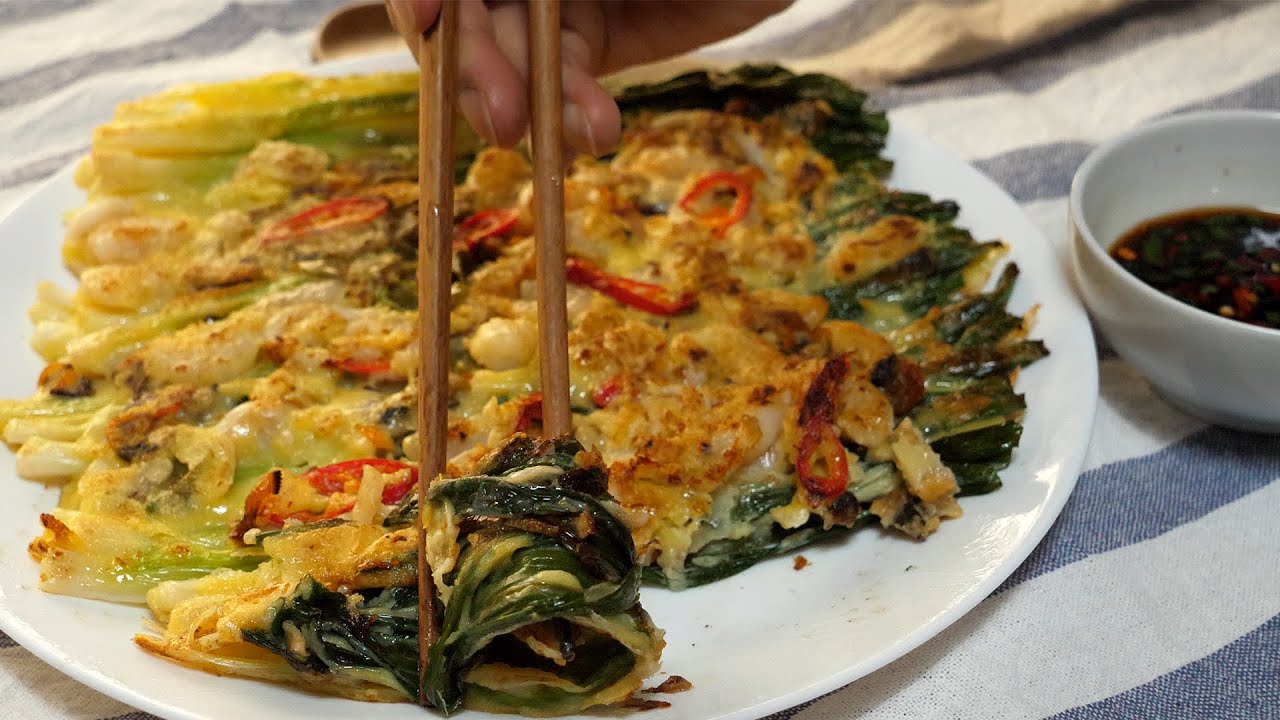 맛있는 동래파전(해물파전) 만들어 먹기
