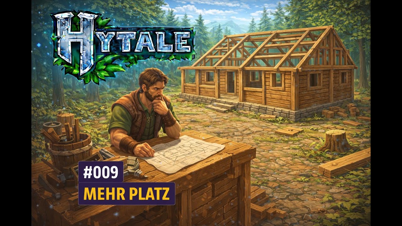 Let's Play HYTALE / Mehr Wohnraum  #009