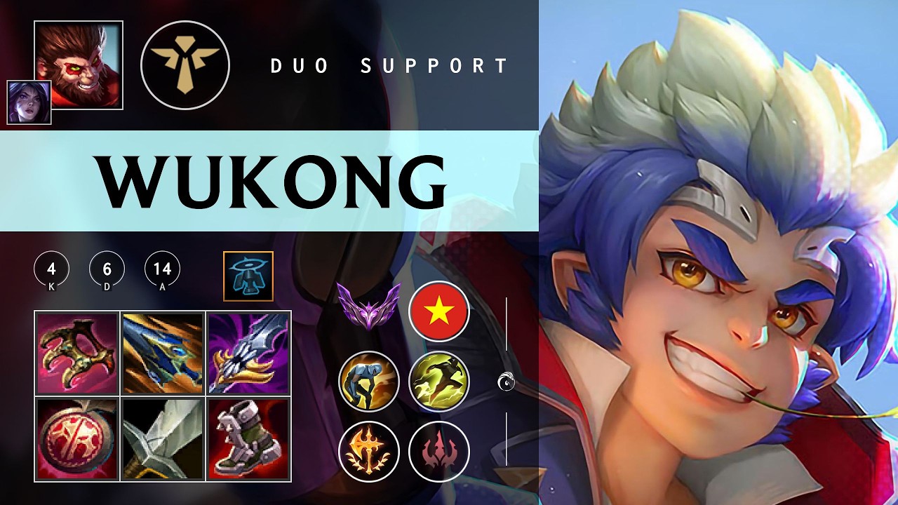 Wukong Support vs Rakan - VN Master Patch 26.05