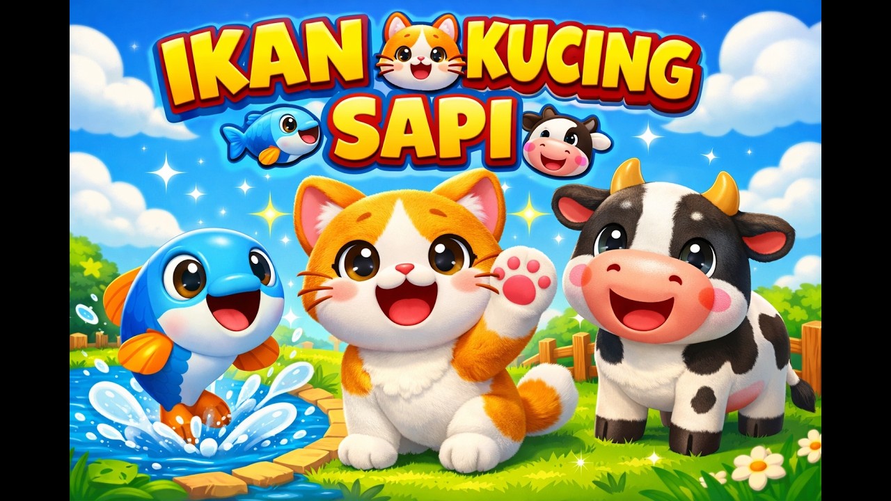LAGU ANAK | IKAN KUCING DAN SAPI