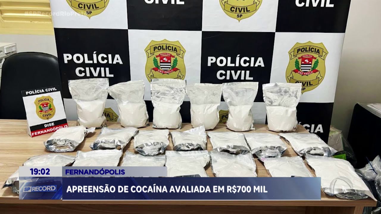 Pol&iacute;cia apreende 20 quilos de coca&iacute;na em Parisi