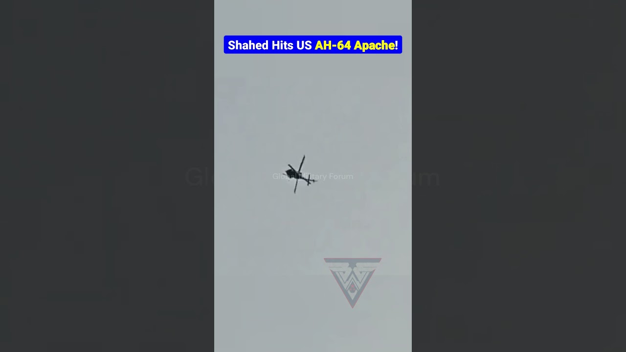 Shahed Drone Downs U.S. AH-64 Apache Near Hormuz