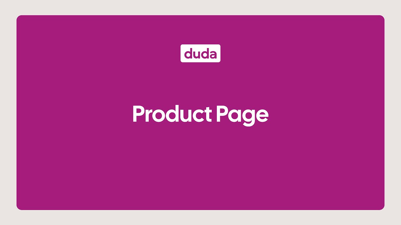 Product Page