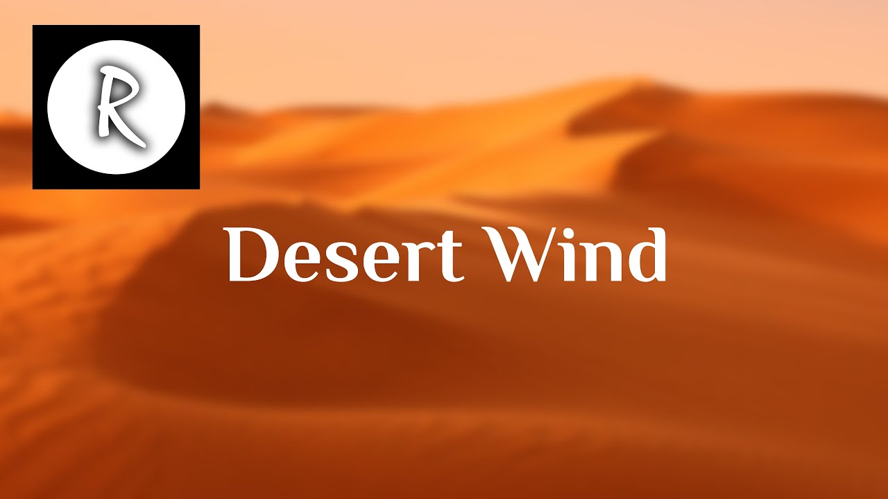 Desert Sandstorm - 4K - ASMR Sleep | 10 Hours - for Meditation, Relaxing, Sleeping, Stress Relief