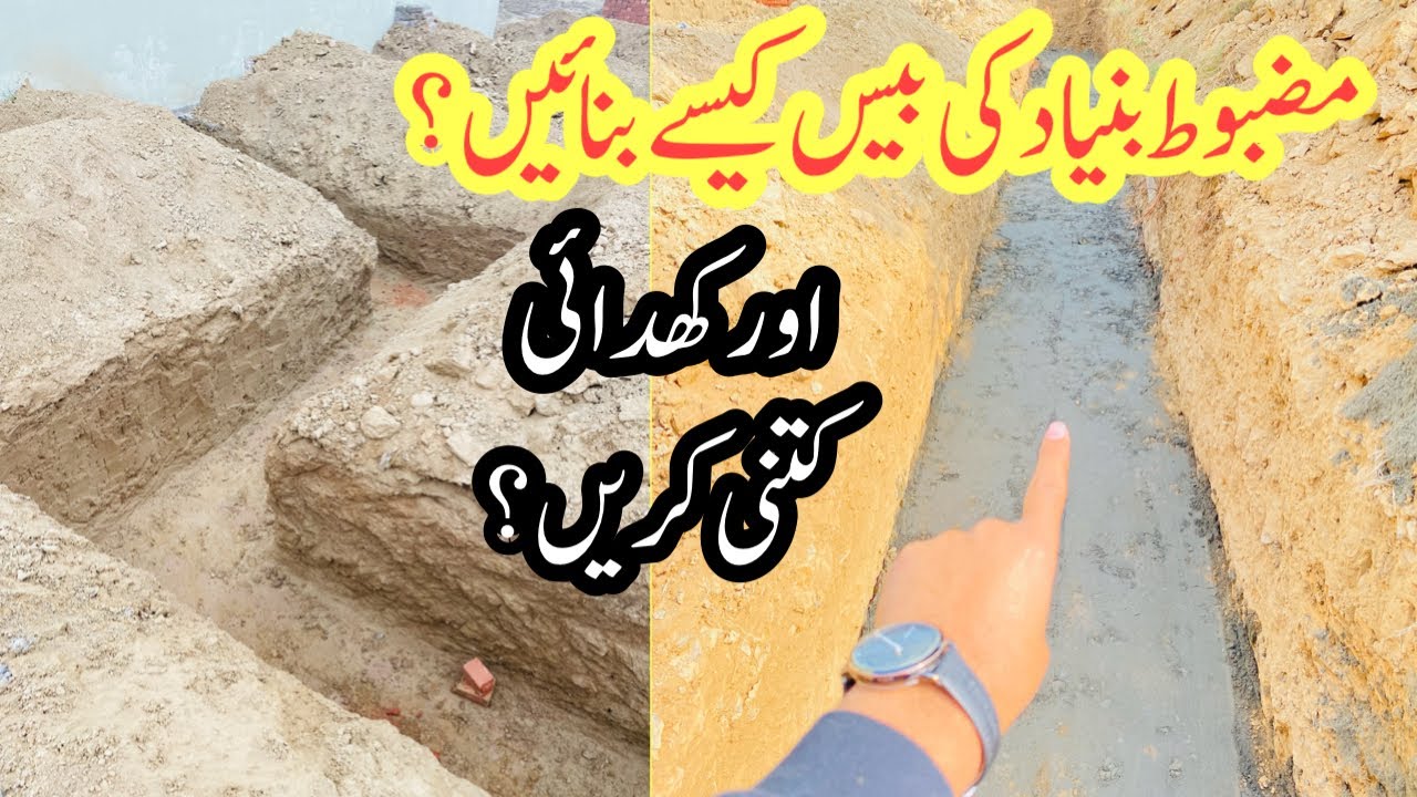 House foundation step by step | House foundation construction guide